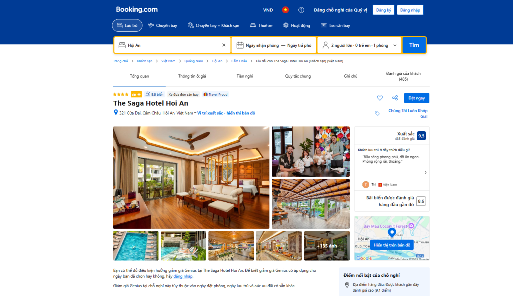Hoi An hotel booking experience